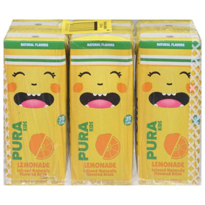 Pura Kids Water Lemonade Kids 6pk - 40.56 FZ - Image 1