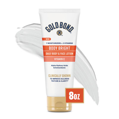 Gold Bond Bright Body And Face Lotion Tube - 8 Oz - Image 1