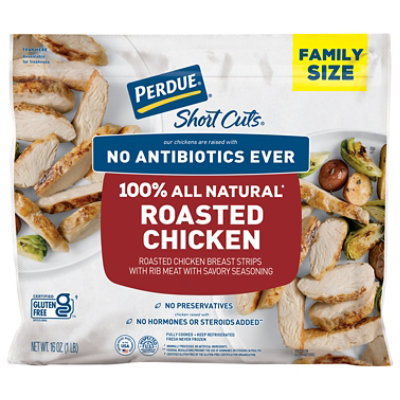 PERDUE Short Cuts Roasted Chicken Breast Strips No Antibiotics Ever Fully Cooked In Bag - 16 Oz - Image 3