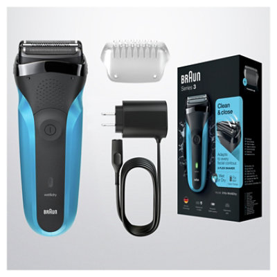 Braun Series 3 310s Wet And Dry Blue Electric Shaver For Men - Each - Image 3