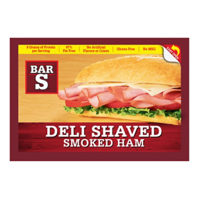 Bar-S Deli Shaved Smoked Ham - 9 Oz