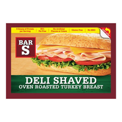 Bar-S Deli Shaved Turkey Breast - 8 Oz