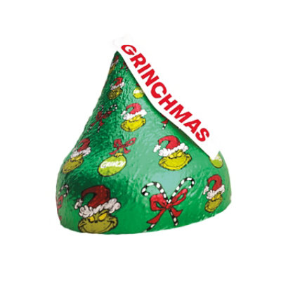 HERSHEY'S KISSES Grinch Solid Milk Chocolate Christmas Candy Gift Box - 1.45 Oz - Image 3