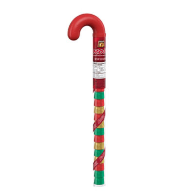 ROLO Rich Chocolate Caramels Christmas Candy Plastic Cane - 2.2 Oz