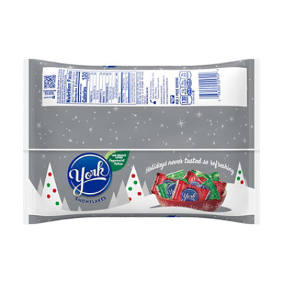 YORK Dark Chocolate Peppermint Patties Snowflakes Christmas Candy Bag - 16 Oz - Image 2