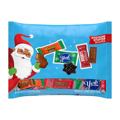 Hersheys Reeses And York Assorted Milk And Dark Chocolate Christmas Candy - 18.9 Oz - Image 1