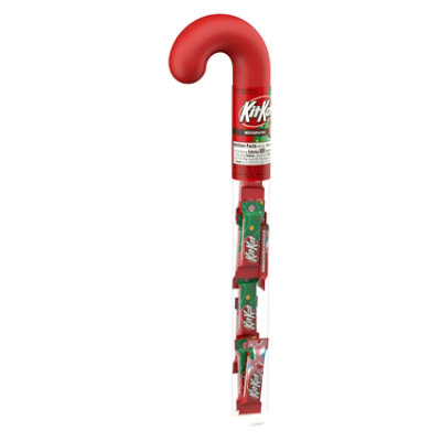 KIT KAT Miniatures Milk Chocolate Wafer Christmas Candy Plastic Cane - 1.8 Oz