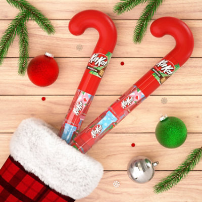 KIT KAT Miniatures Milk Chocolate Wafer Christmas Candy Plastic Cane - 1.8 Oz - Image 4