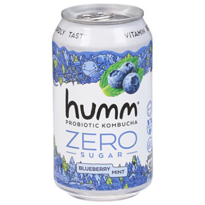 Humm Kombucha Blueberry Mint Zero Sugar 12oz - 12 OZ - Image 3