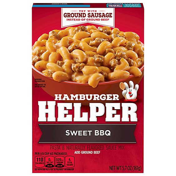 Hamburger Helper Sweet Barbeque Dinner Mix - 5.7 OZ