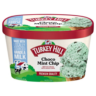 Turkey Hill Premium Chocolate Mint Chip Ice Cream - 46 Fl. Oz. - Image 2