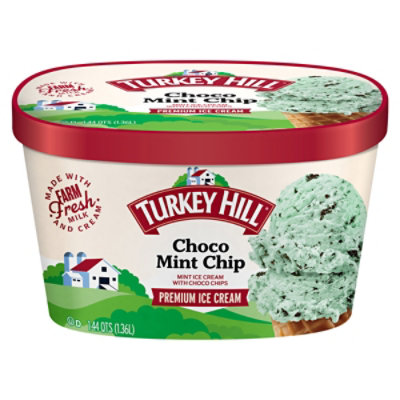 Turkey Hill Premium Chocolate Mint Chip Ice Cream - 46 Fl. Oz. - Image 1