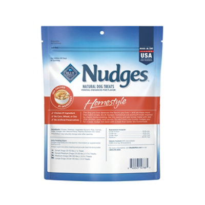 Blue Buffalo Nudges Homestyle Natural Dog Treats Made with Real Chicken - 10 Oz - Image 2