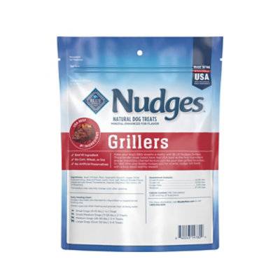 Blue Nudges Grillers Natural Steak Dog Treats Bag - 10 Oz - Image 2
