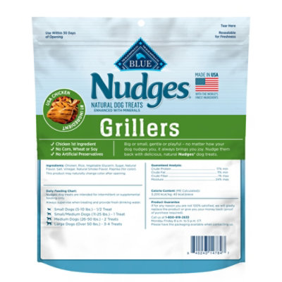 Blue Buffalo Nudges Grillers Natural Dog Treats Made with Real Chicken - 10 Oz. - Image 2