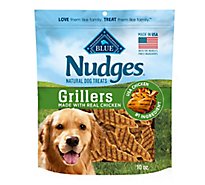 Blue Nudges Grillers Natural Chicken Dog Treats Bag - 10 Oz