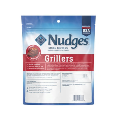 Blue Buffalo Nudges Grillers Natural Dog Treats Made in the USA with Real Steak - 16 Oz - Image 2