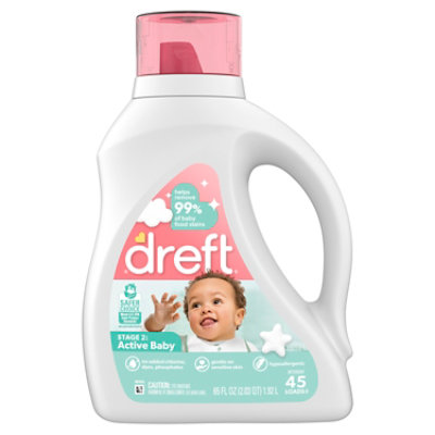 Dreft Stage 2 Active Baby Liquid Detergent - 65 Fl. Oz. - Image 2