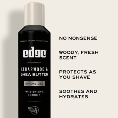 Edge Cedarwood & Shea Butter Shave Gel - 7 Oz - Image 5