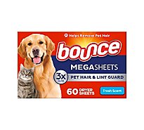 Bounce Pet Hair & Lint Guard Fresh Scent Mega Sheets - 180 Count