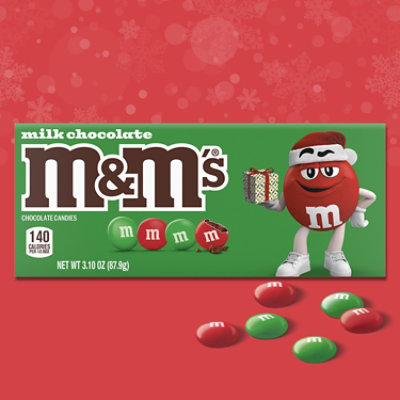 M&M'S Holiday Milk Chocolate Christmas Candy Box - 3.1 Oz - Image 2