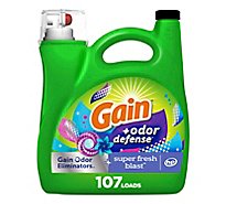 Gain Odor Defense 2 In 1 Super Fresh Blast Liquid Detergent - 154 Fl. Oz.