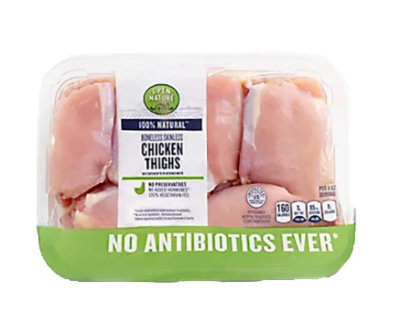 Open Nature Boneless Skinless Chicken Thigh - 2 Lb - Image 1