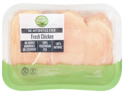 Open Nature Boneless Skinless Thin Sliced Chicken Breast - 2 Lb - Image 1