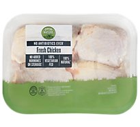 Open Nature Chicken Thighs Bone In - 2.00 Lb