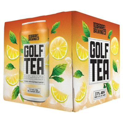 10 Barrel Brewing Co. Golf Tea In Cans - 4-12 Fl. Oz. - Image 1