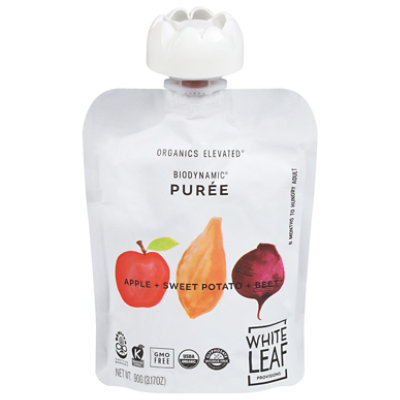 White Leaf Provisions Apple Sweet Potato Beet Baby Food - 3.17 Oz - Image 3