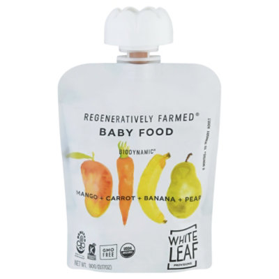 White Leaf Provisions Mango Carrot Banana Baby Food - 3.17 Oz - Image 1