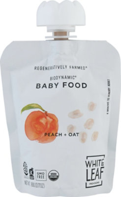 White Leaf Provisions Peach And Oat Baby Food - 90 GR - Image 1