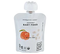 White Leaf Provisions Peach And Oat Baby Food - 90 GR