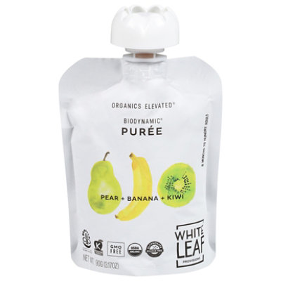 White Leaf Provisions Pear Banana Kiwi Baby Food - 3.17 Oz - Image 2