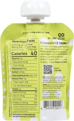 White Leaf Provisions Pear Banana Kiwi Baby Food - 3.17 Oz - Image 5