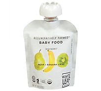 White Leaf Provisions Pear Banana Kiwi Baby Food - 3.17 Oz