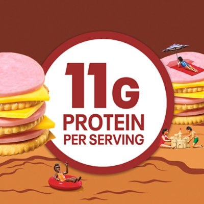 Lunchables Ham & American Cracker Stackers with Chocolate Creme Cookies Snack Kit - 3.2 Oz - Image 4