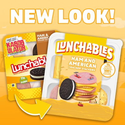 Lunchables Ham & American Cracker Stackers with Chocolate Creme Cookies Snack Kit - 3.2 Oz - Image 5