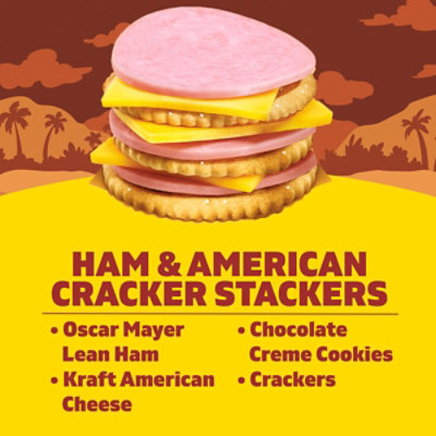 Oscar Mayer Lunchables Ham & American Cheese Cracker Stackers - 3.2 Oz - Image 3