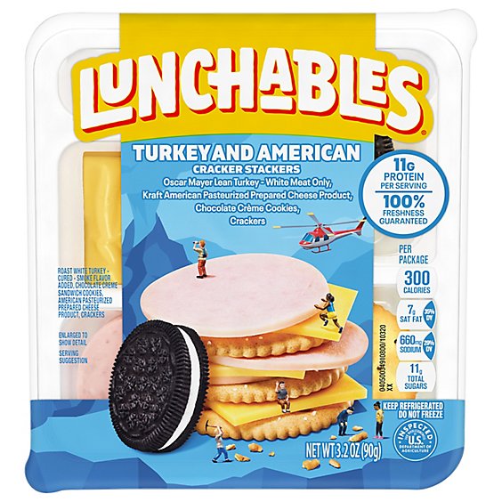 Lunchables Turkey & American Cheese - 3.2 Oz
