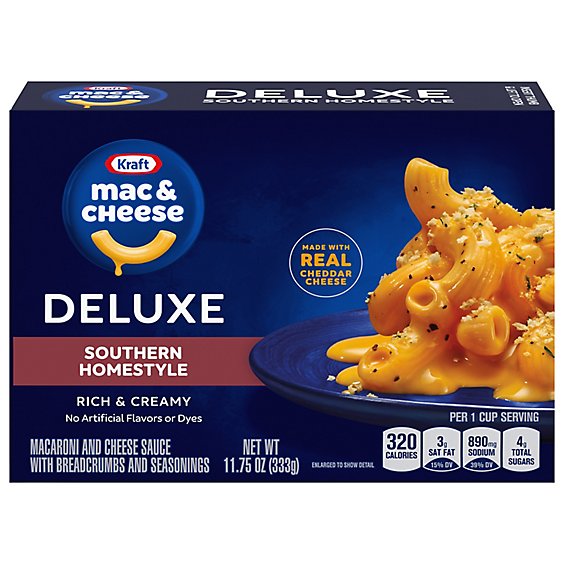 Kraft Deluxe Southern Homestyle Mac And Cheese Dinner - 11.75 Oz