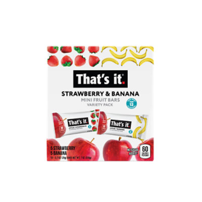 That's It Strawberry And Banana Mini Fruit Bars - 6 Oz - Image 1