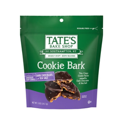 Tate's Bake Shop Cookie Bark Chocolate Chip Cookies with Dark Chocolate and Sea Salt - 5 Oz - Image 1