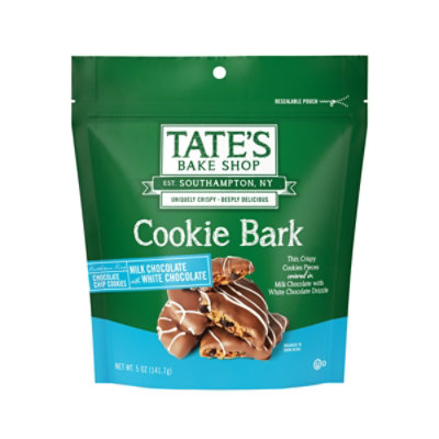 Tate's Bake Shop Cookie Bark Chocolate Chip Cookies with Milk Chocolate & White Chocolate - 5 Oz - Image 1