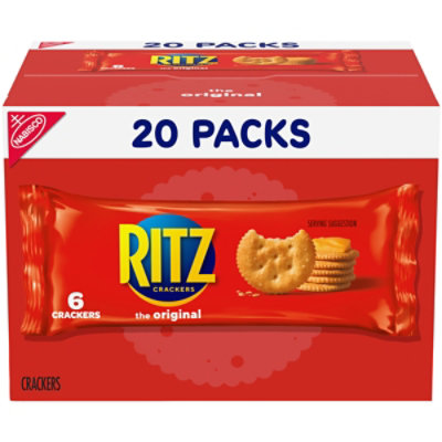 RITZ Original Crackers Snack Packs - 20 Count - Image 1