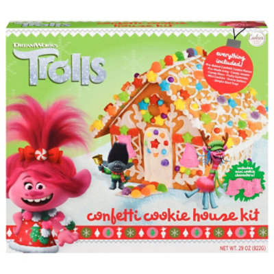 Cookies United Trolls Confetti Cookie House Kit - 29 Oz - Image 2
