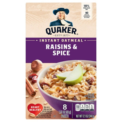 Quaker Raisin Spice Instant Oatmeal - 12.1 Oz - Image 3