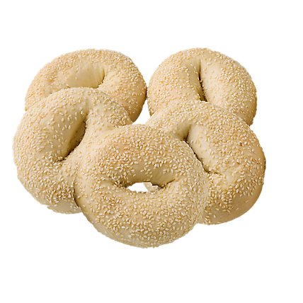 Bakery Sesame Seed Bagels 5 Count - Each - Image 1