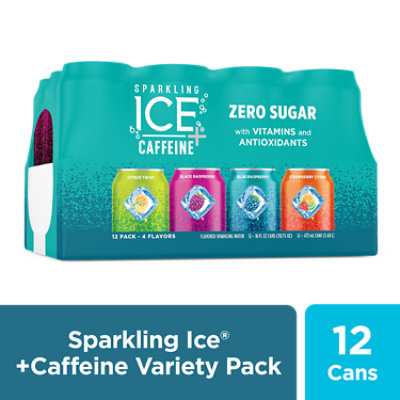 Sparkling Ice Plus Caffeine Variety Sparkling Water Multipack - 12-16 Fl. Oz. - Image 1